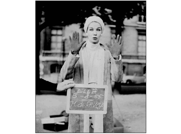 Gloves and chalkboard